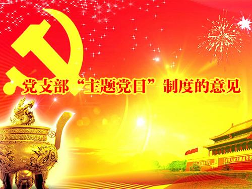 党支部“主题党日”制度的意见
