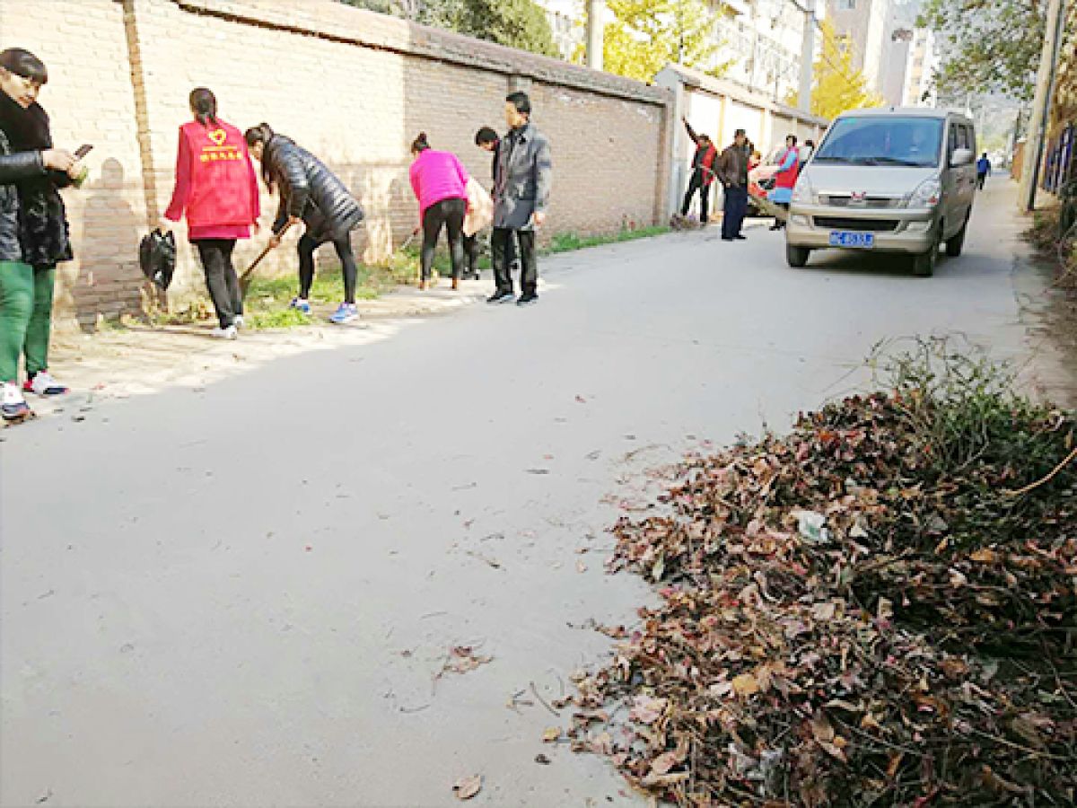 清姜路社区卫生整治志愿活动