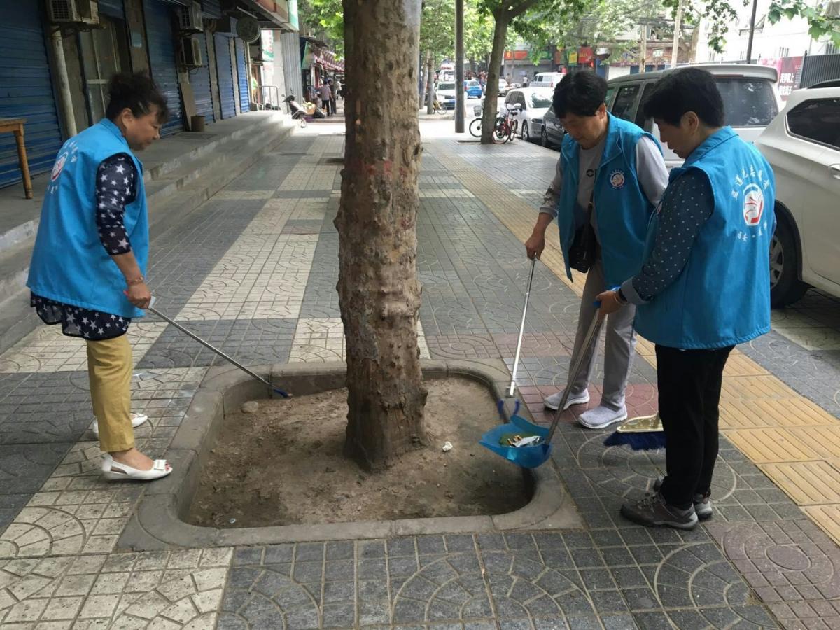 劳动一坊社区开展路长制活动