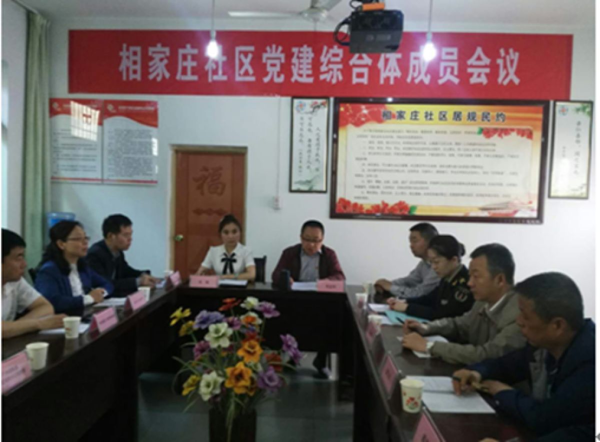 社区召开党建综合体成员会议