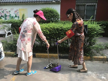 炎炎夏日，劳动一坊社区路长制活动进行时