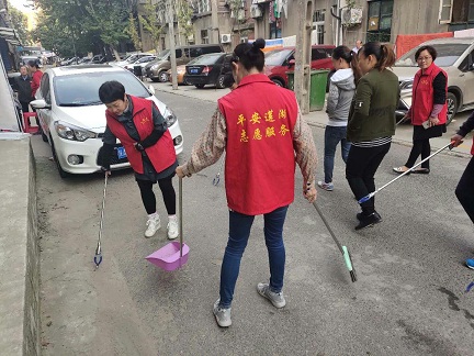 劳动一坊社区开展路长制活动