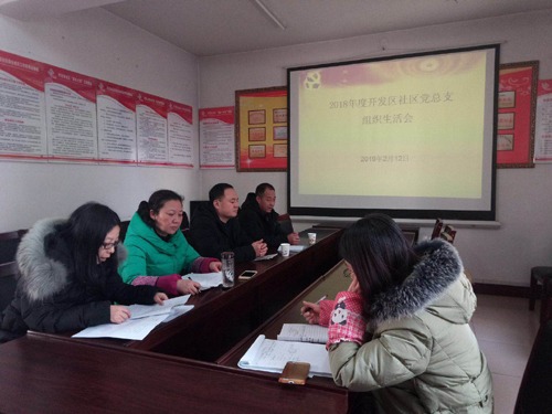 开发区社区党总支圆满召开专题组织生活会