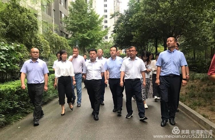 区委书记杨建强到谭家街道高山流水社区督导检查垃圾分类工作