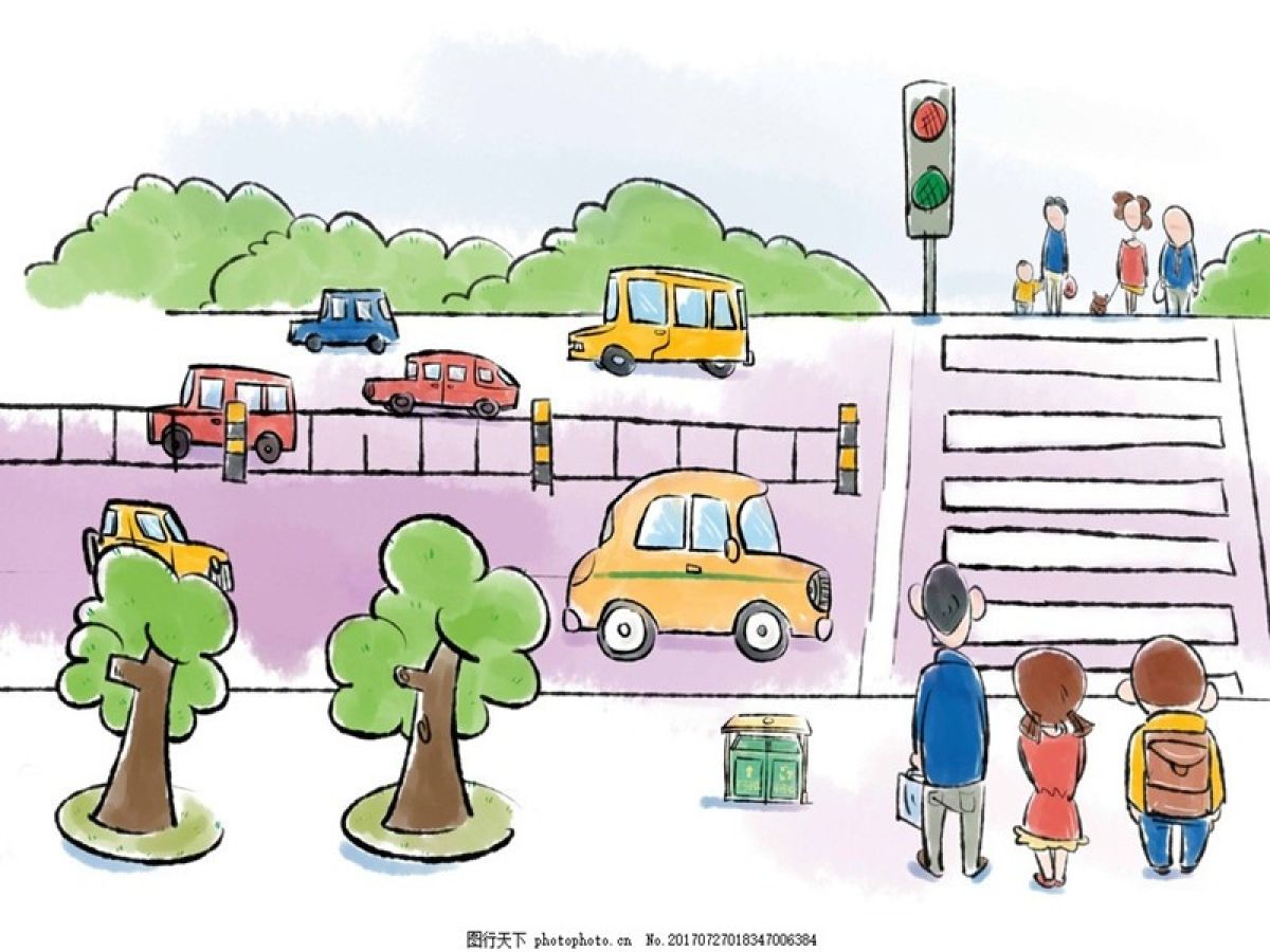 清姜路社区“车让人.人守规"文明交通出行温馨提示