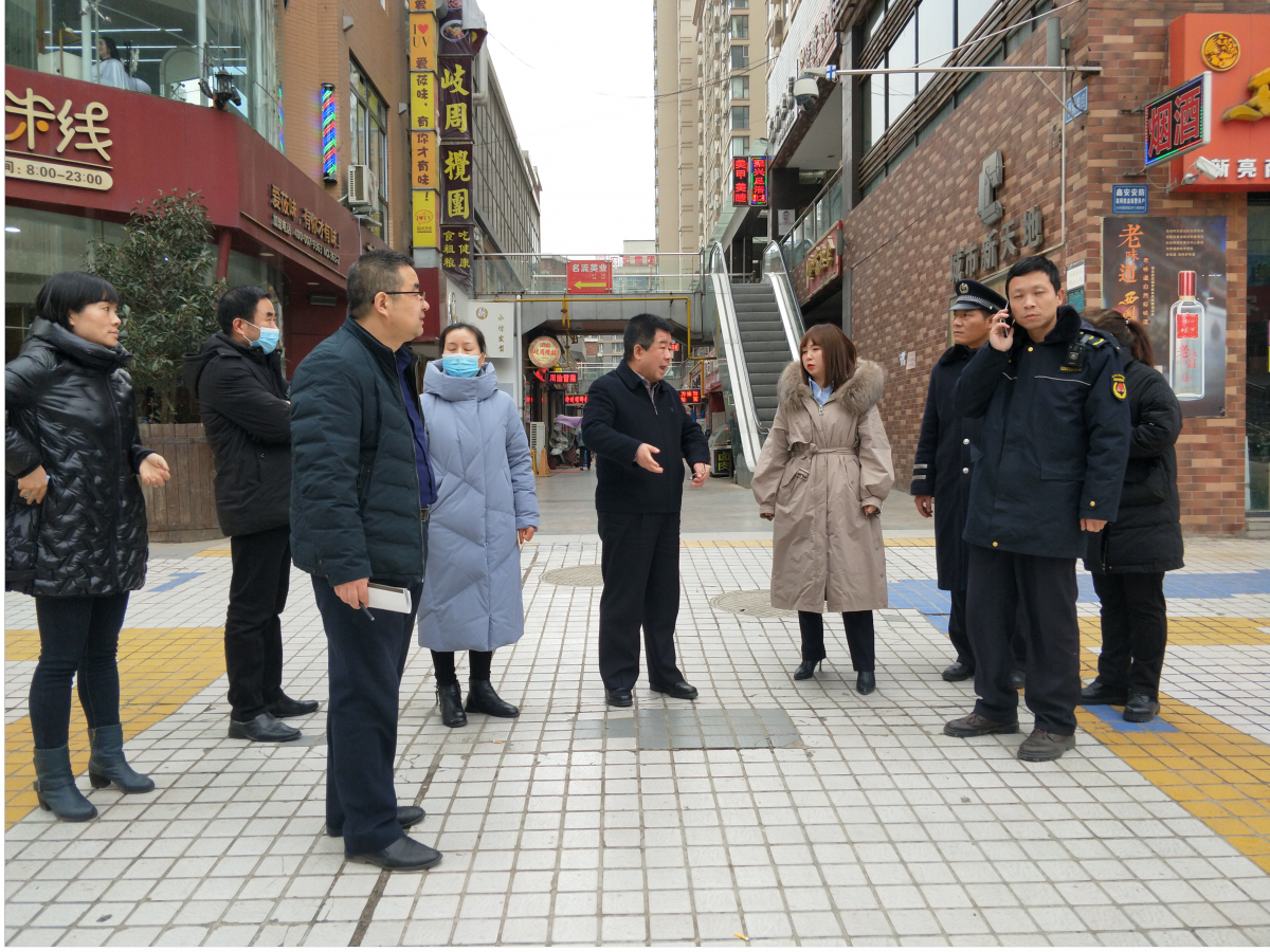 创文进行时——高新区管委会领导检查和谐路社区创文工作