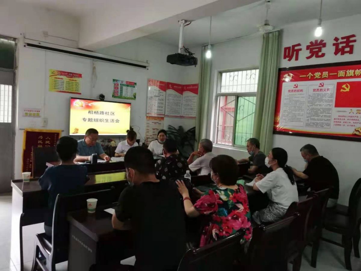 相杨路社区 召开党史学习教育专题组织生活会