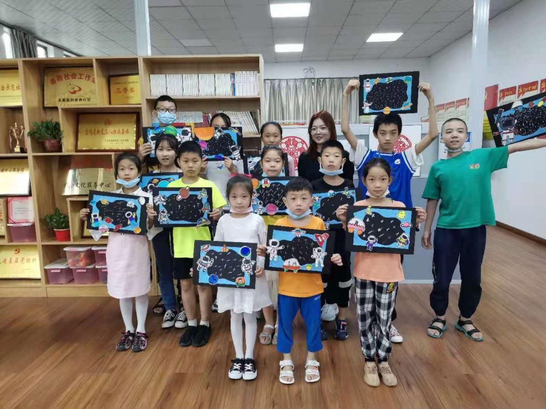 和谐路社区少儿暑期绘画公益课堂圆满结束