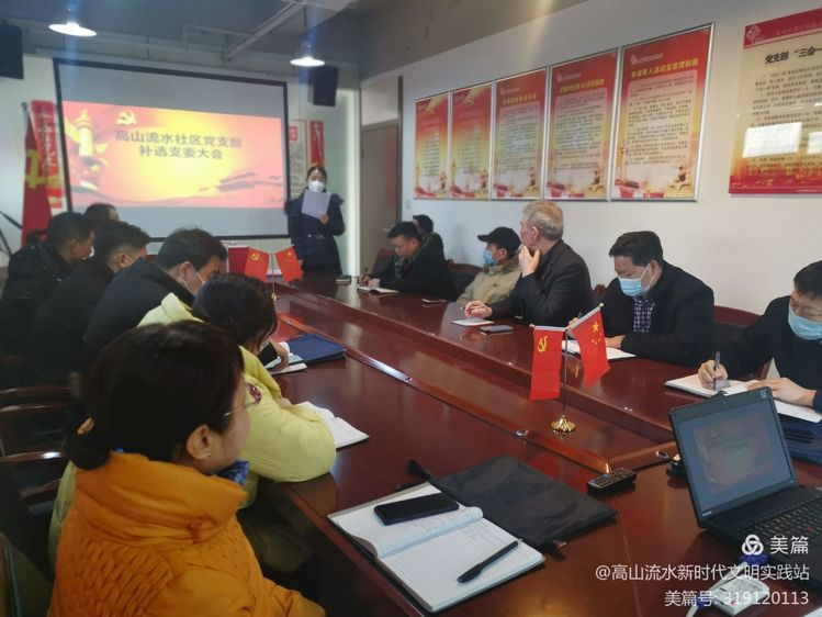 高山流水社区党支部补选