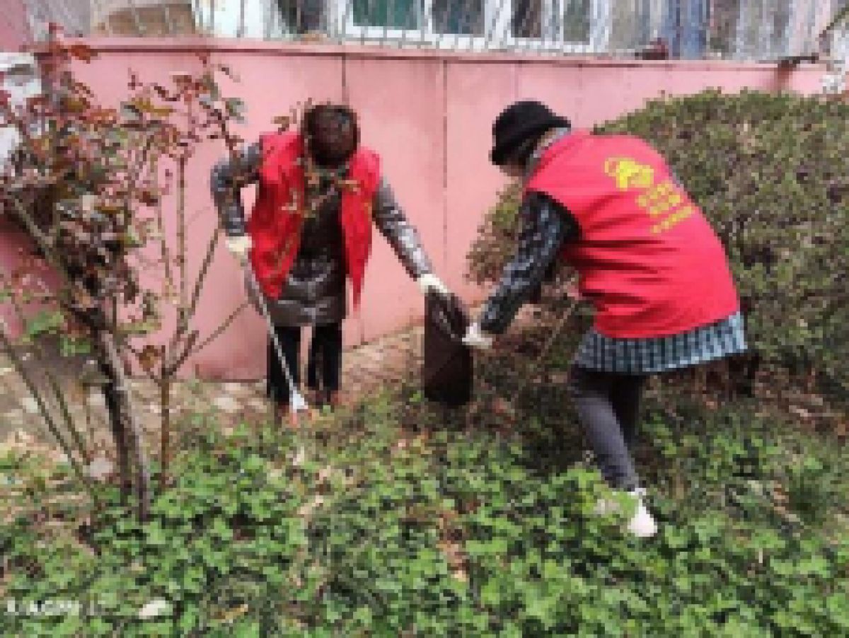 新渭路社区开展“整治环境卫生 打响国卫复审攻坚战”卫生整治活动