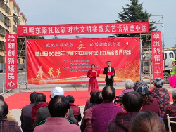 凤鸣东路社区  “治理创新暖民心 学思践悟二十大”文化汇演进小区