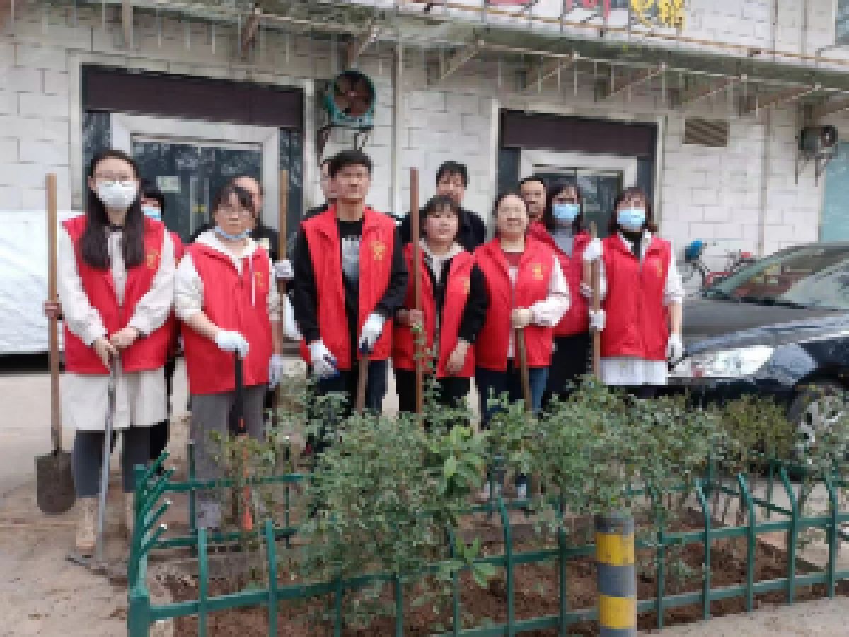【新时代文明实践】 春风十里  不如植绿有你  ——广元路南社区联合包抓单位共建美丽家园 