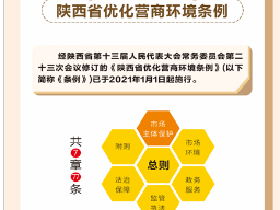 一图读懂 陕西省优化营商环境条例