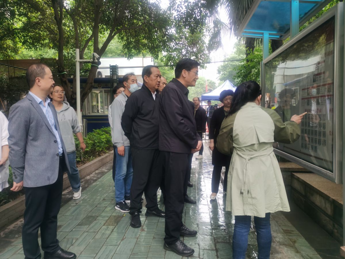 泰安市文明办考察团莅临高山流水社区调研社区治理及文明创建工作