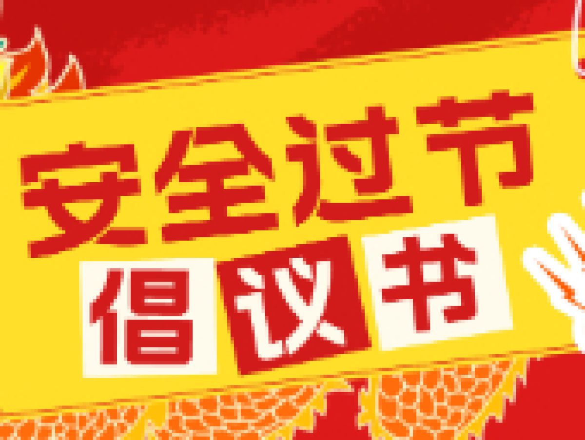 春节安全过节倡议书