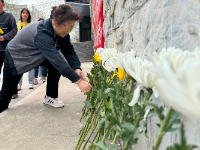 英达路社区举行清明节“践行绿色祭扫，树立文明新风”主题活动