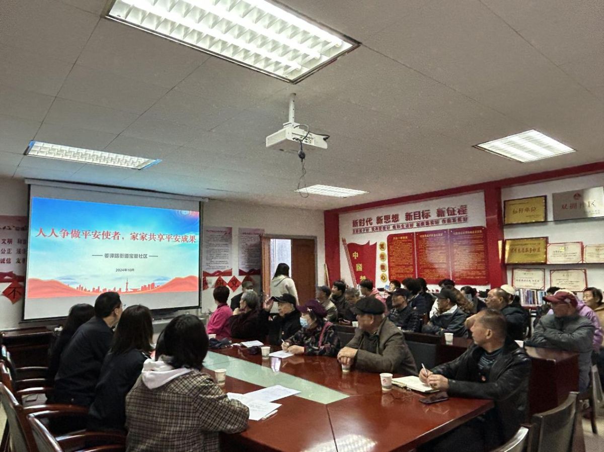 平安建设进社区 凝心聚力筑平安——姜谭路街道宝管社区