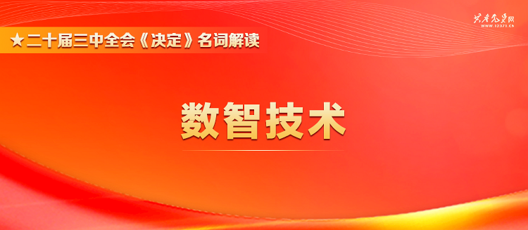 二十届三中全会《决定》名词解读 | 数智技术
