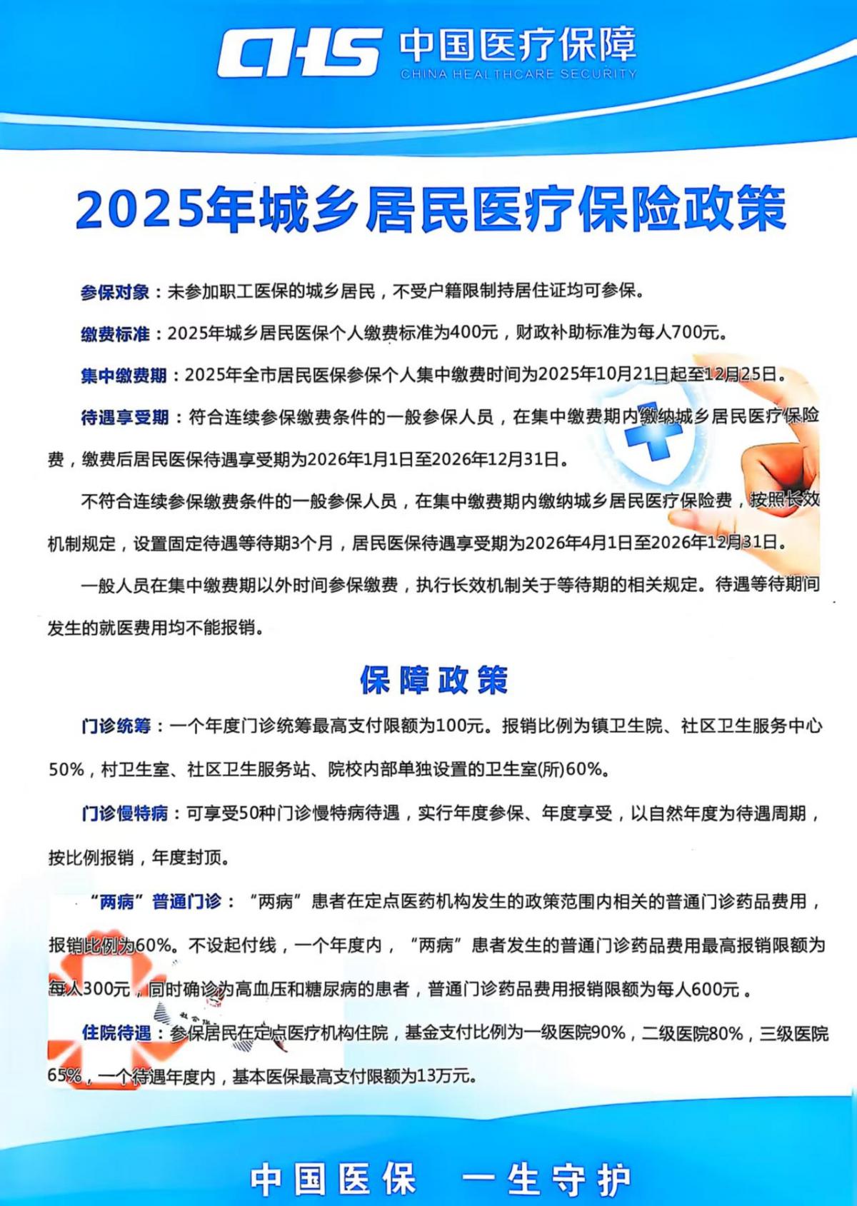 城乡居民医疗保险政策